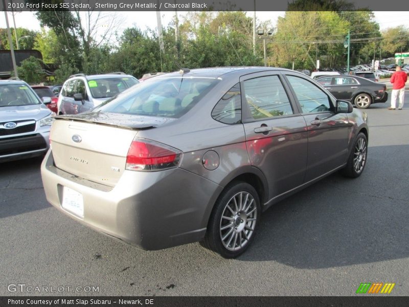 Sterling Grey Metallic / Charcoal Black 2010 Ford Focus SES Sedan