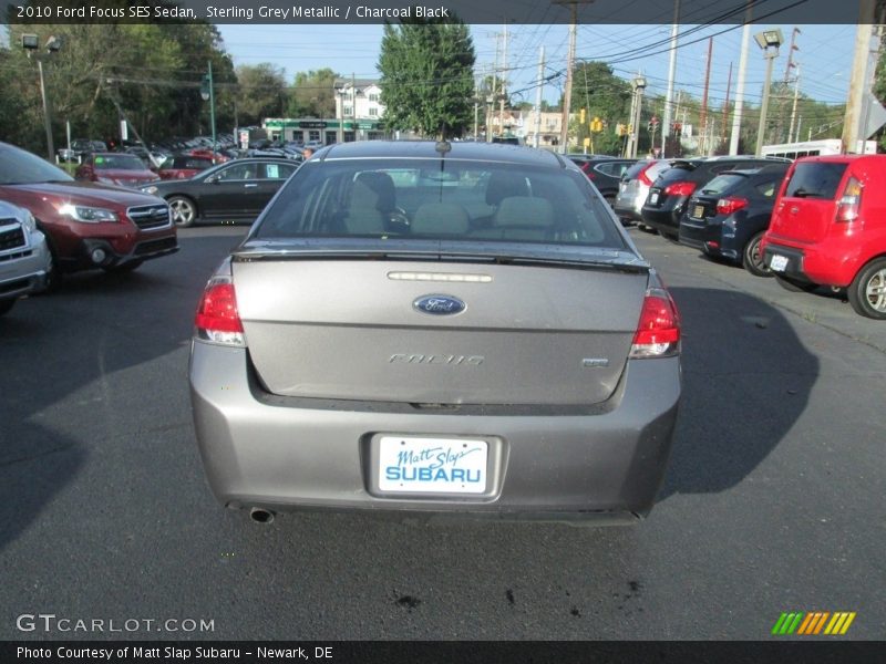 Sterling Grey Metallic / Charcoal Black 2010 Ford Focus SES Sedan