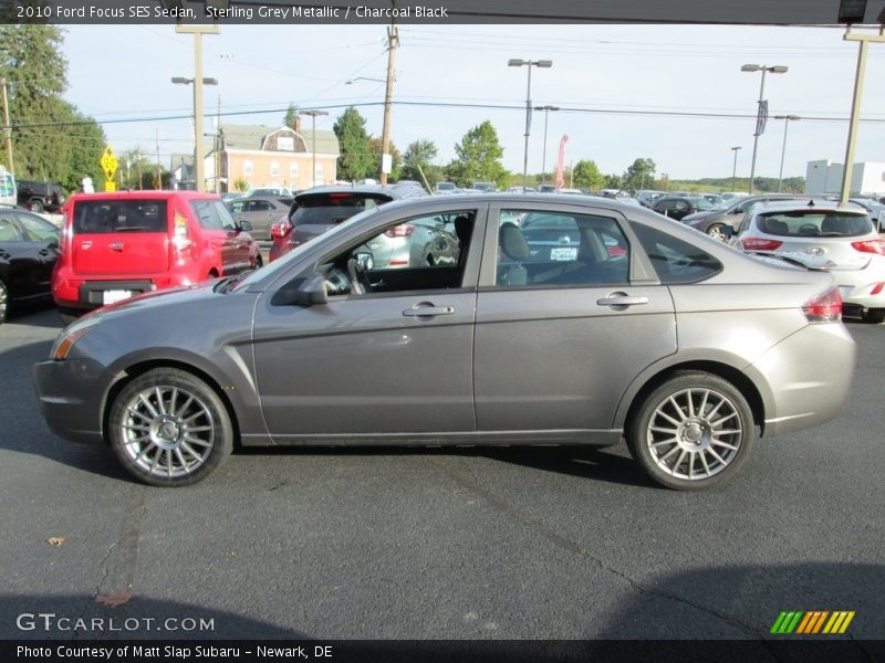 Sterling Grey Metallic / Charcoal Black 2010 Ford Focus SES Sedan