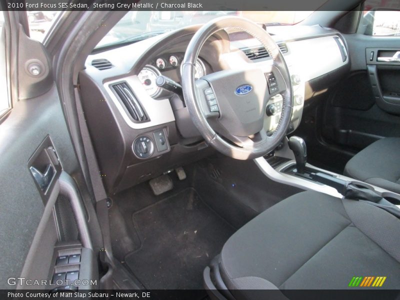 Sterling Grey Metallic / Charcoal Black 2010 Ford Focus SES Sedan