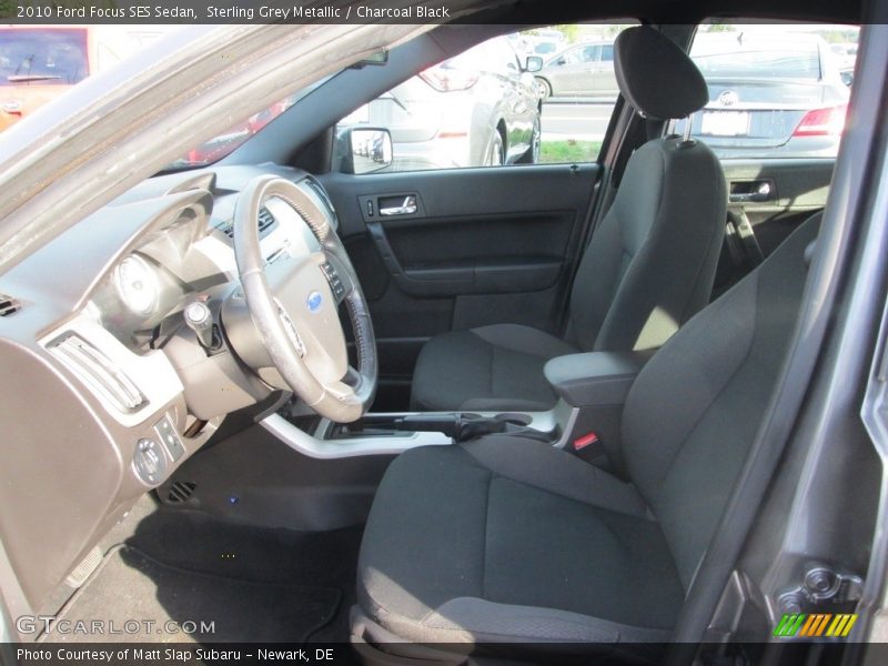 Sterling Grey Metallic / Charcoal Black 2010 Ford Focus SES Sedan