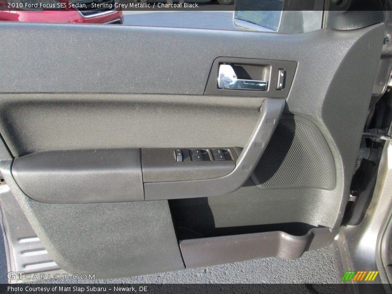 Sterling Grey Metallic / Charcoal Black 2010 Ford Focus SES Sedan