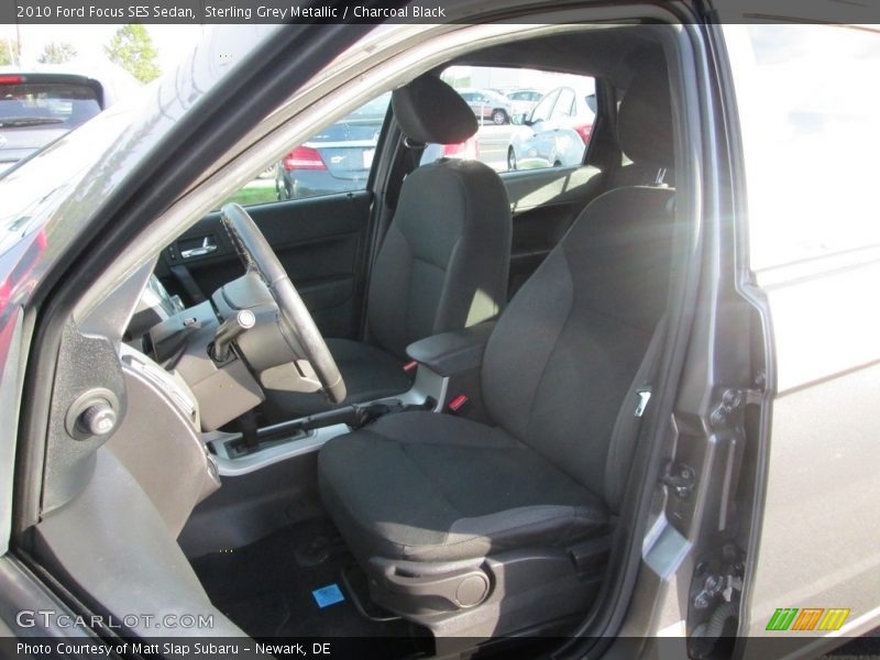 Sterling Grey Metallic / Charcoal Black 2010 Ford Focus SES Sedan