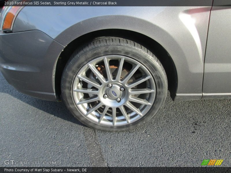 Sterling Grey Metallic / Charcoal Black 2010 Ford Focus SES Sedan
