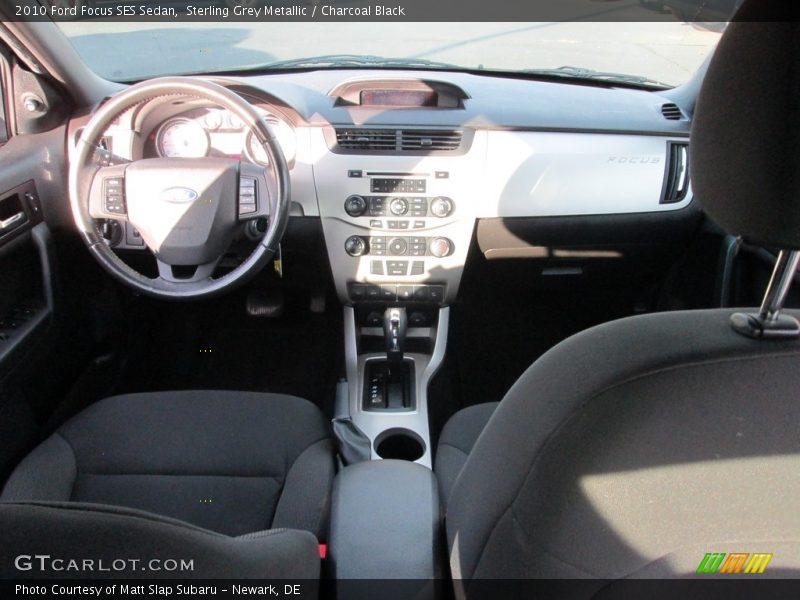 Sterling Grey Metallic / Charcoal Black 2010 Ford Focus SES Sedan