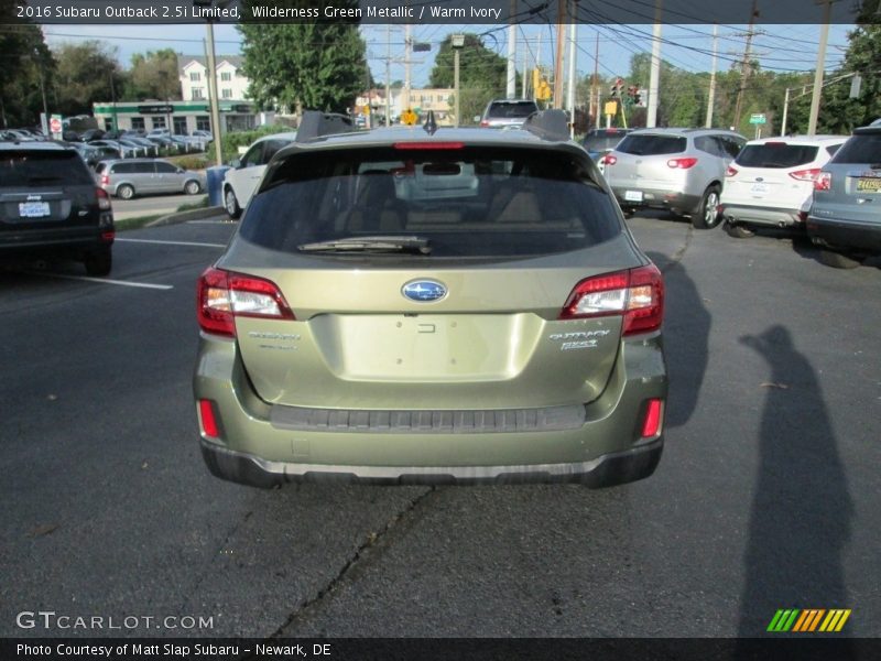 Wilderness Green Metallic / Warm Ivory 2016 Subaru Outback 2.5i Limited