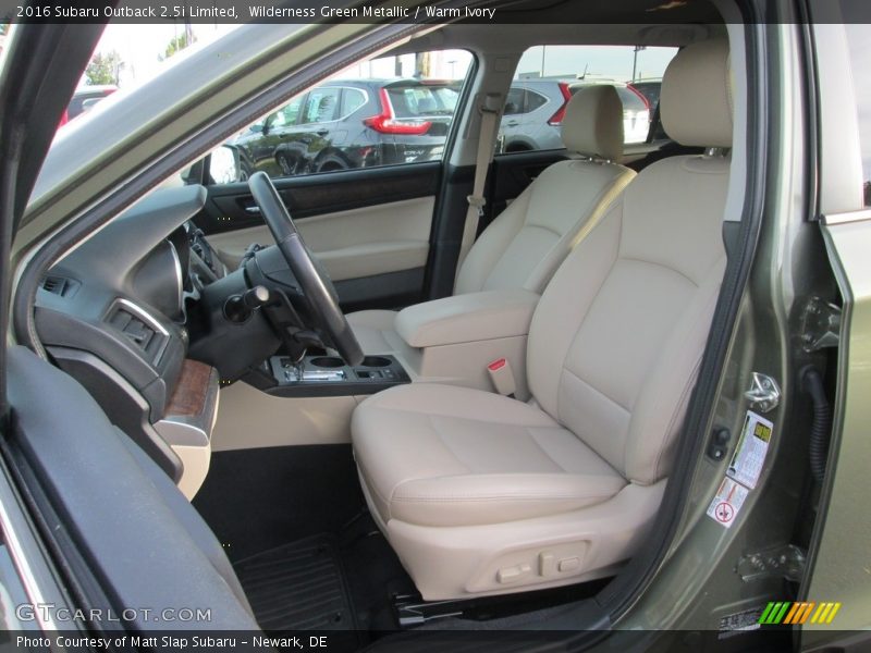 Wilderness Green Metallic / Warm Ivory 2016 Subaru Outback 2.5i Limited