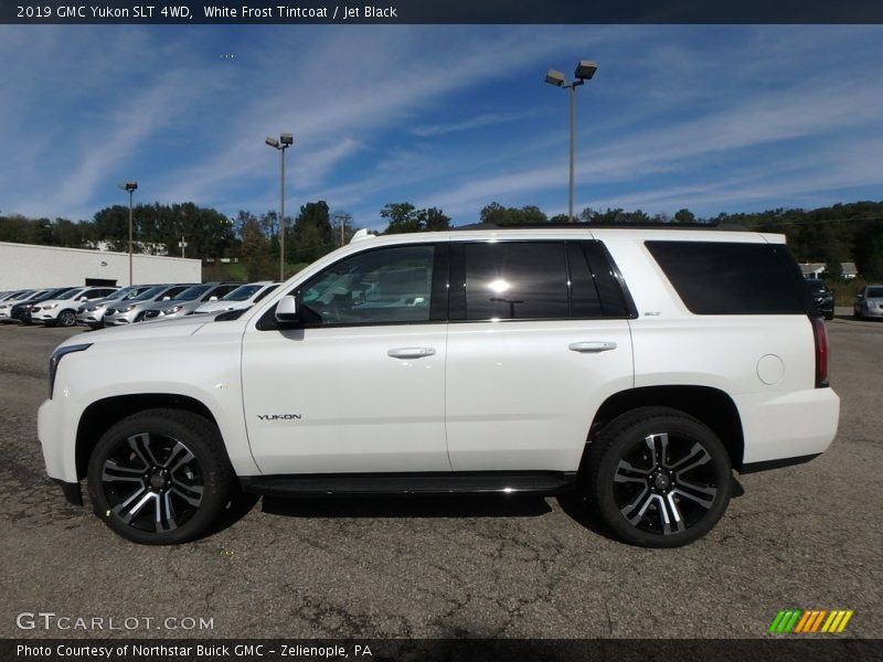 White Frost Tintcoat / Jet Black 2019 GMC Yukon SLT 4WD