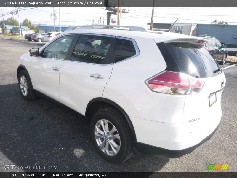 Moonlight White / Charcoal 2014 Nissan Rogue SV AWD