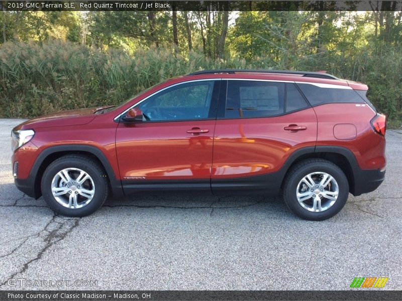 Red Quartz Tintcoat / Jet Black 2019 GMC Terrain SLE