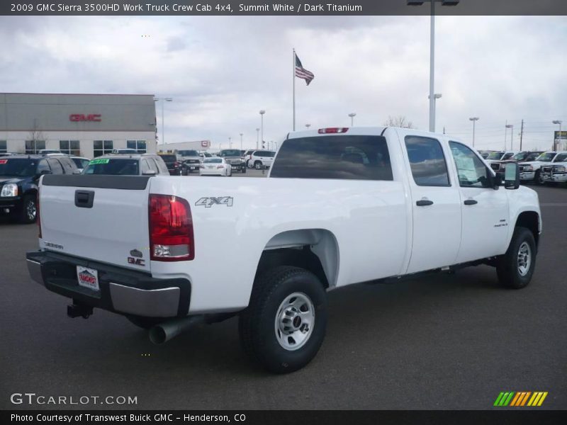 Summit White / Dark Titanium 2009 GMC Sierra 3500HD Work Truck Crew Cab 4x4