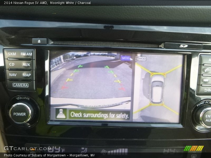 Moonlight White / Charcoal 2014 Nissan Rogue SV AWD