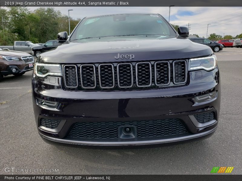 Sangria Metallic / Black 2019 Jeep Grand Cherokee High Altitude 4x4