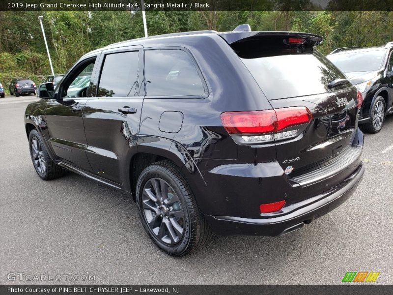 Sangria Metallic / Black 2019 Jeep Grand Cherokee High Altitude 4x4