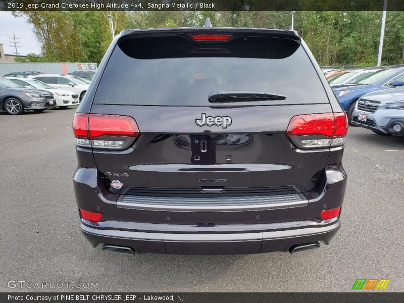 Sangria Metallic / Black 2019 Jeep Grand Cherokee High Altitude 4x4