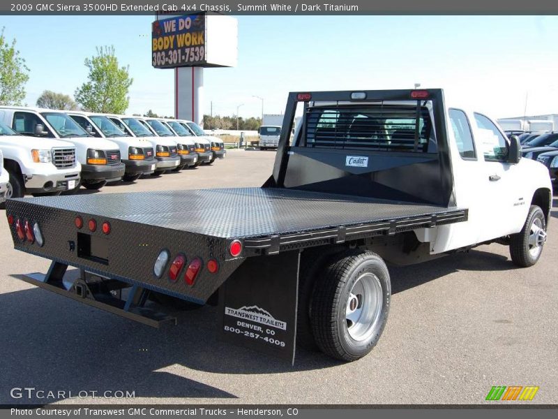 Summit White / Dark Titanium 2009 GMC Sierra 3500HD Extended Cab 4x4 Chassis