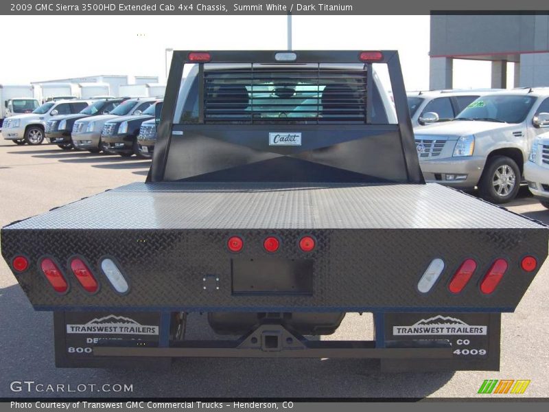 Summit White / Dark Titanium 2009 GMC Sierra 3500HD Extended Cab 4x4 Chassis