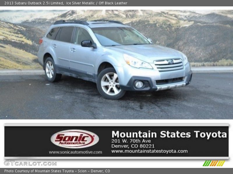 Ice Silver Metallic / Off Black Leather 2013 Subaru Outback 2.5i Limited