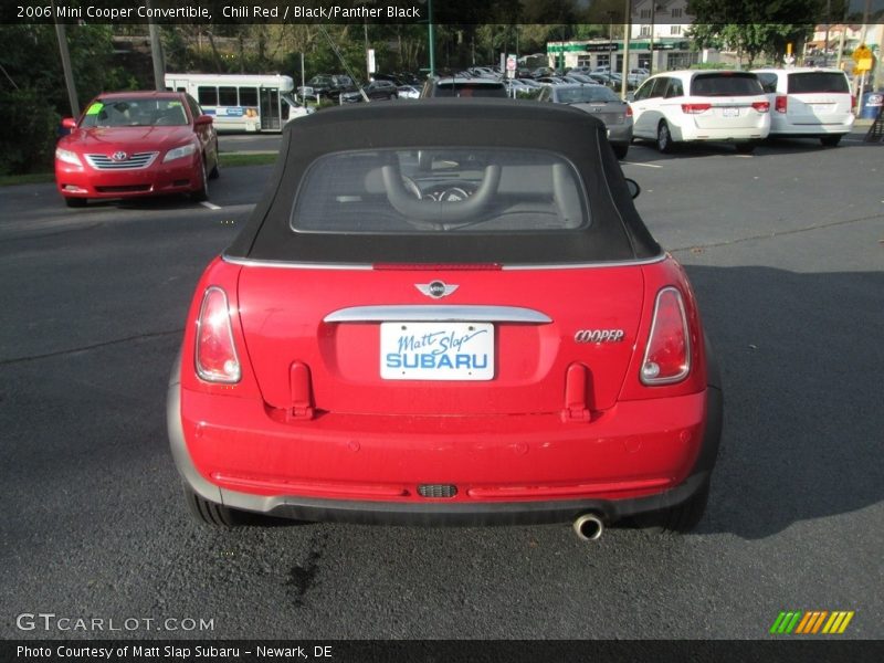 Chili Red / Black/Panther Black 2006 Mini Cooper Convertible