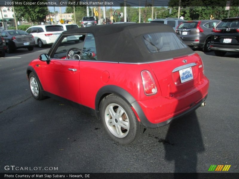 Chili Red / Black/Panther Black 2006 Mini Cooper Convertible