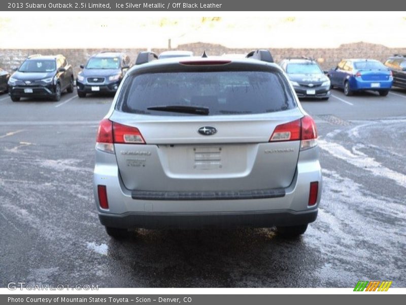 Ice Silver Metallic / Off Black Leather 2013 Subaru Outback 2.5i Limited