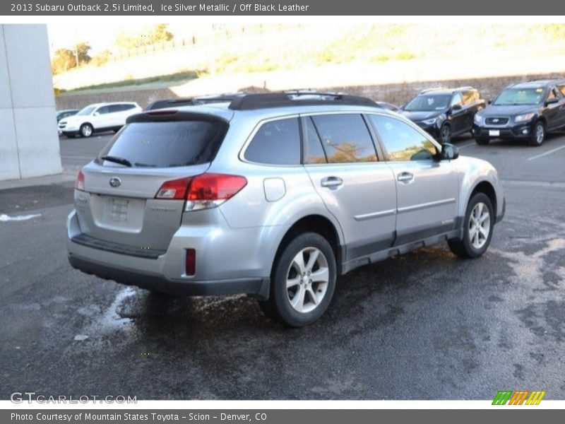 Ice Silver Metallic / Off Black Leather 2013 Subaru Outback 2.5i Limited