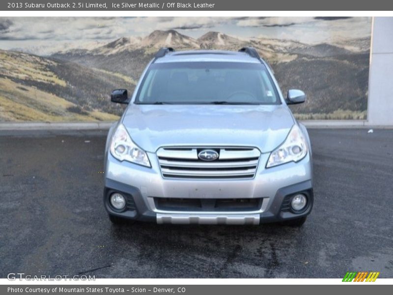 Ice Silver Metallic / Off Black Leather 2013 Subaru Outback 2.5i Limited