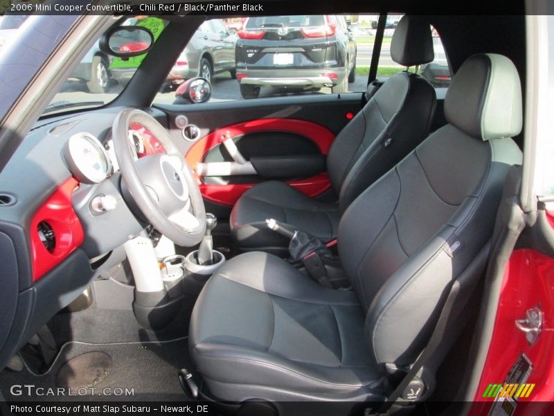 Chili Red / Black/Panther Black 2006 Mini Cooper Convertible