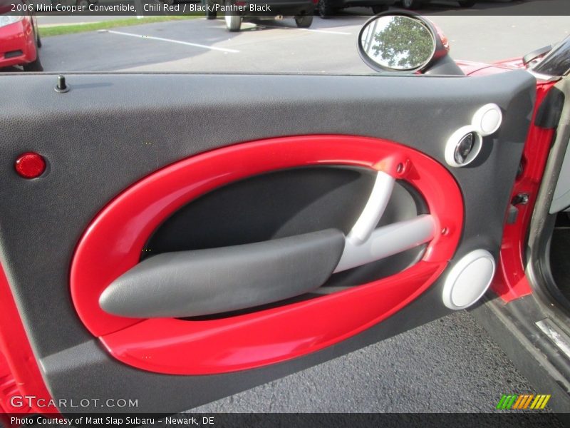 Chili Red / Black/Panther Black 2006 Mini Cooper Convertible