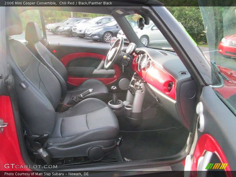 Chili Red / Black/Panther Black 2006 Mini Cooper Convertible