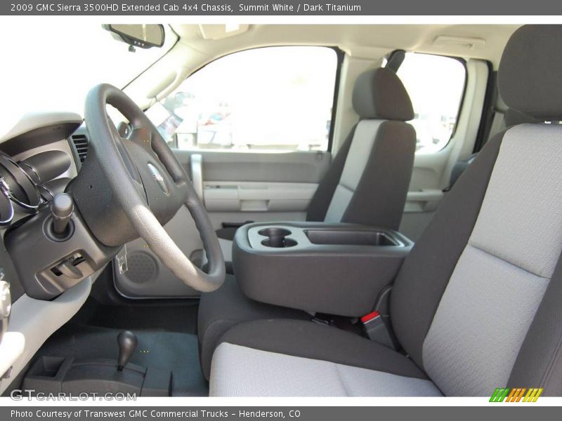 Summit White / Dark Titanium 2009 GMC Sierra 3500HD Extended Cab 4x4 Chassis