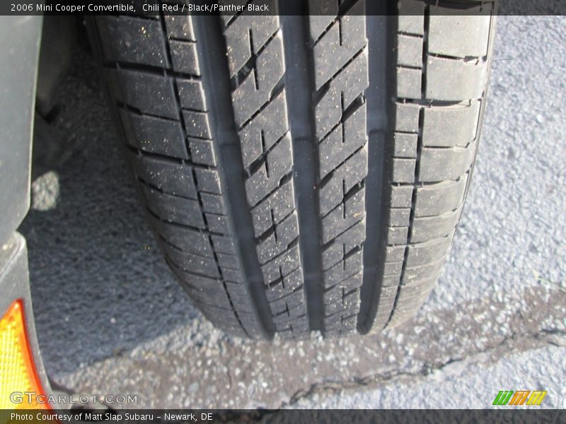 Chili Red / Black/Panther Black 2006 Mini Cooper Convertible