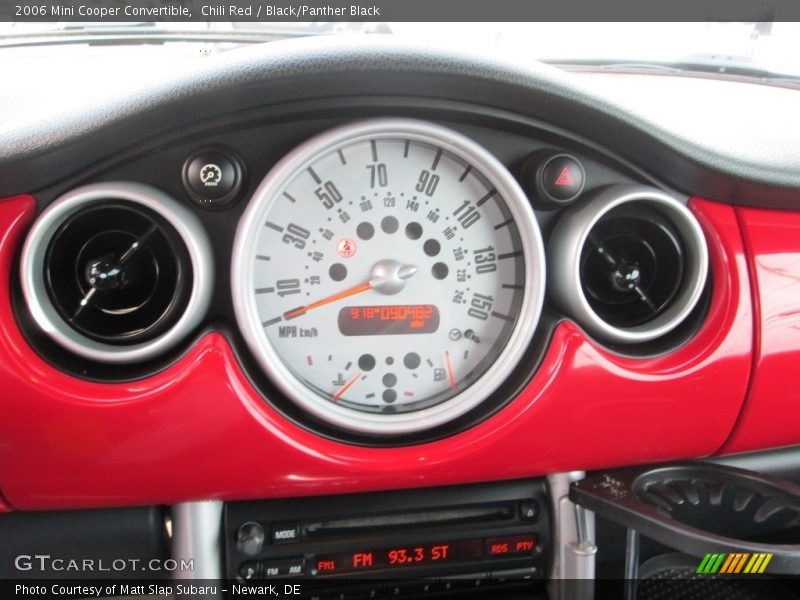 Chili Red / Black/Panther Black 2006 Mini Cooper Convertible