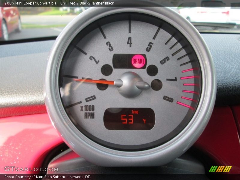 Chili Red / Black/Panther Black 2006 Mini Cooper Convertible