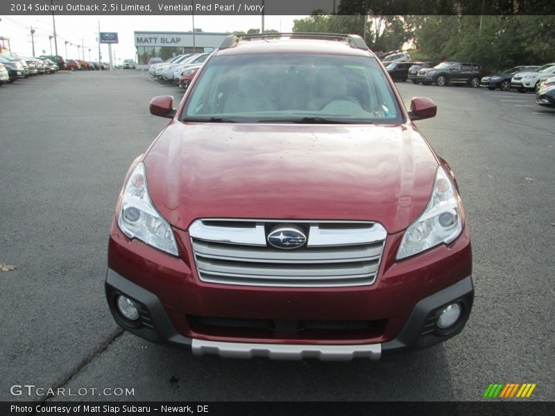 Venetian Red Pearl / Ivory 2014 Subaru Outback 2.5i Limited