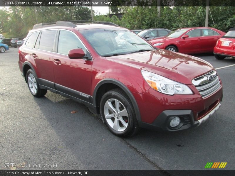 Venetian Red Pearl / Ivory 2014 Subaru Outback 2.5i Limited