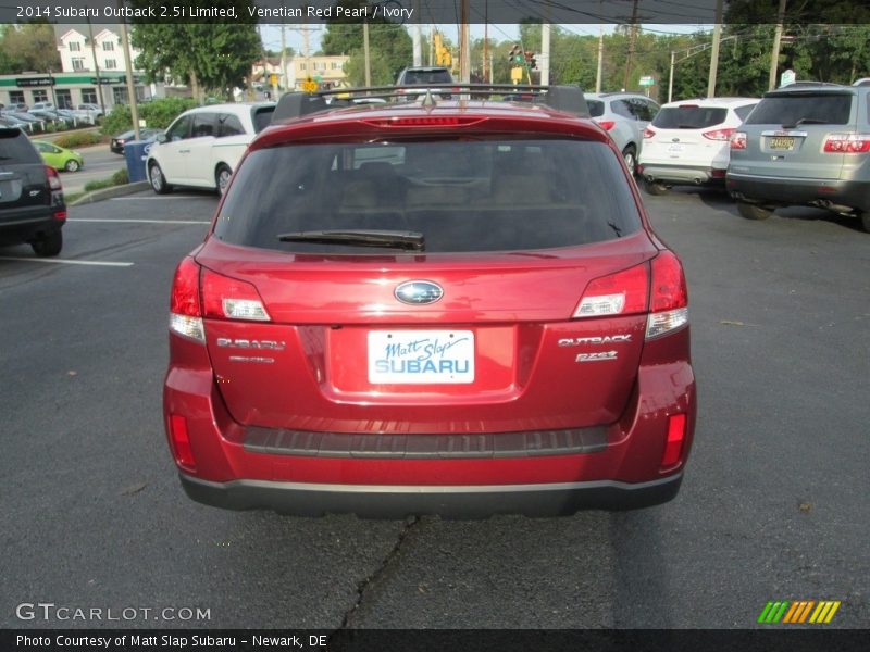 Venetian Red Pearl / Ivory 2014 Subaru Outback 2.5i Limited