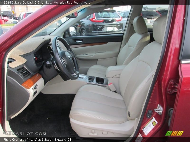 Venetian Red Pearl / Ivory 2014 Subaru Outback 2.5i Limited