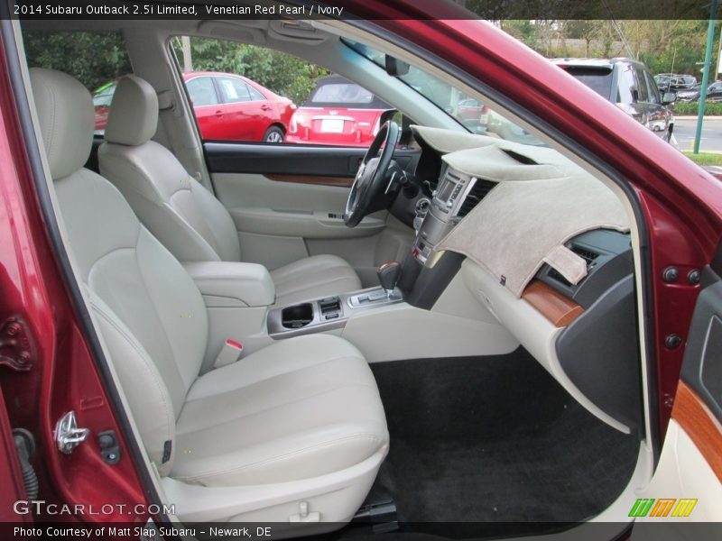 Venetian Red Pearl / Ivory 2014 Subaru Outback 2.5i Limited