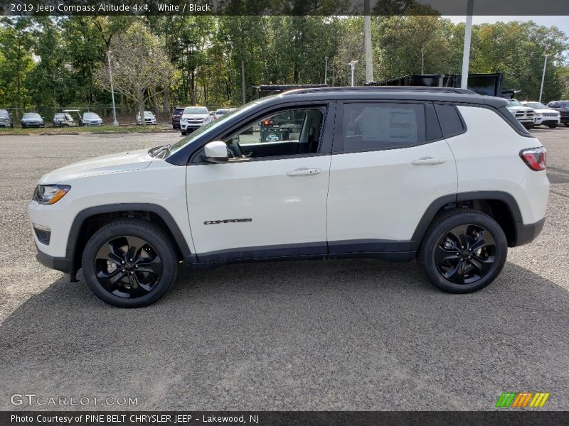 White / Black 2019 Jeep Compass Altitude 4x4
