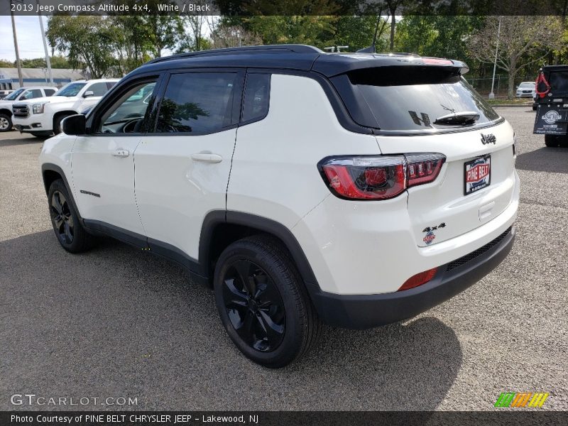 White / Black 2019 Jeep Compass Altitude 4x4