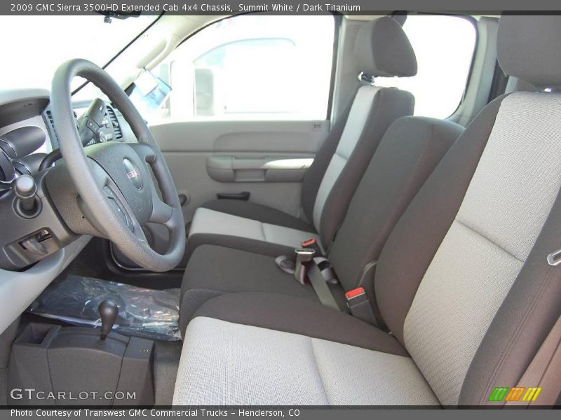 Summit White / Dark Titanium 2009 GMC Sierra 3500HD Extended Cab 4x4 Chassis