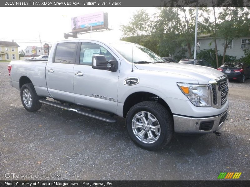 Brilliant Silver / Black 2018 Nissan TITAN XD SV Crew Cab 4x4