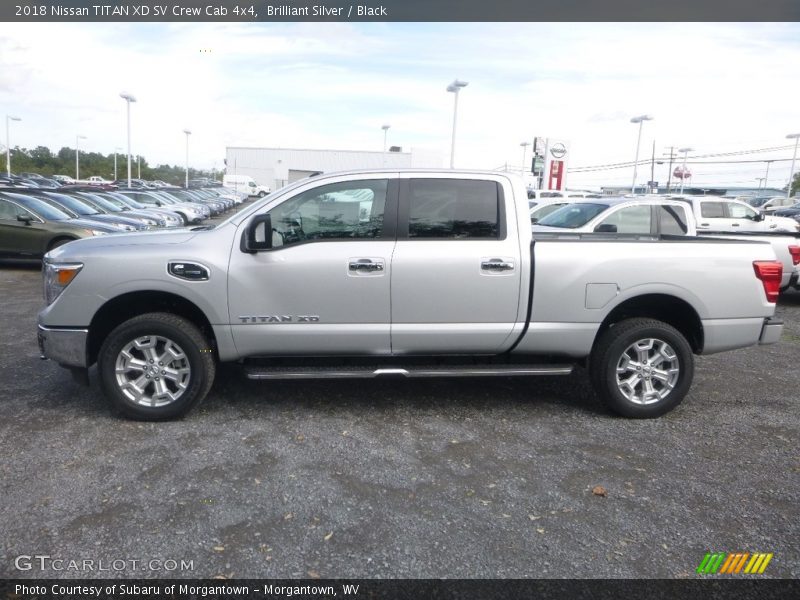 Brilliant Silver / Black 2018 Nissan TITAN XD SV Crew Cab 4x4