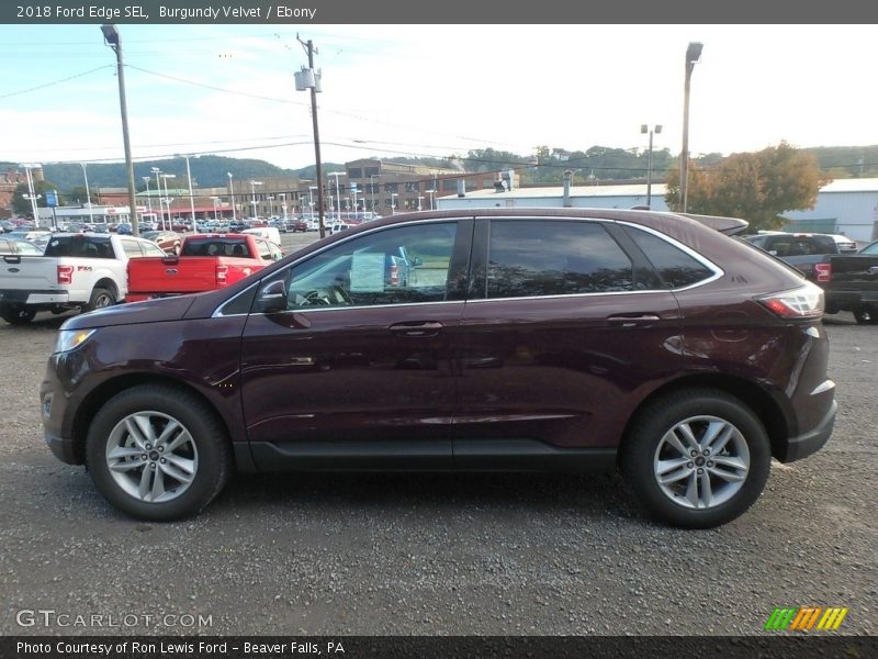 Burgundy Velvet / Ebony 2018 Ford Edge SEL