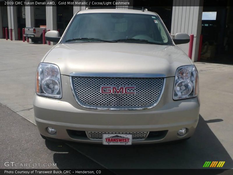 Gold Mist Metallic / Cocoa/Light Cashmere 2009 GMC Yukon Denali AWD