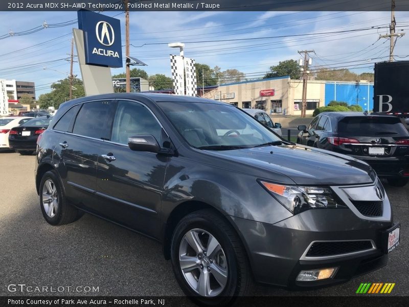 Polished Metal Metallic / Taupe 2012 Acura MDX SH-AWD Technology