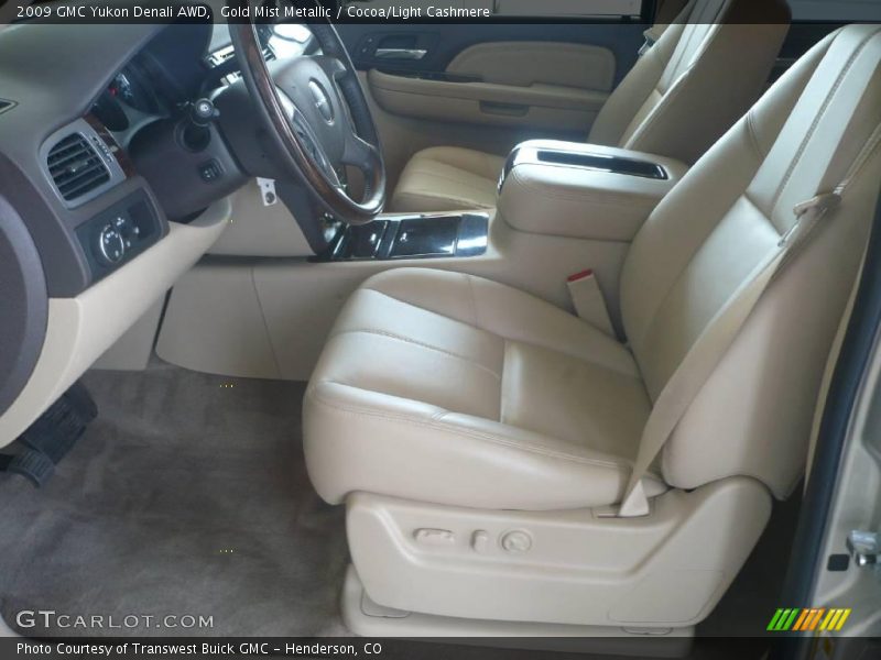 Gold Mist Metallic / Cocoa/Light Cashmere 2009 GMC Yukon Denali AWD