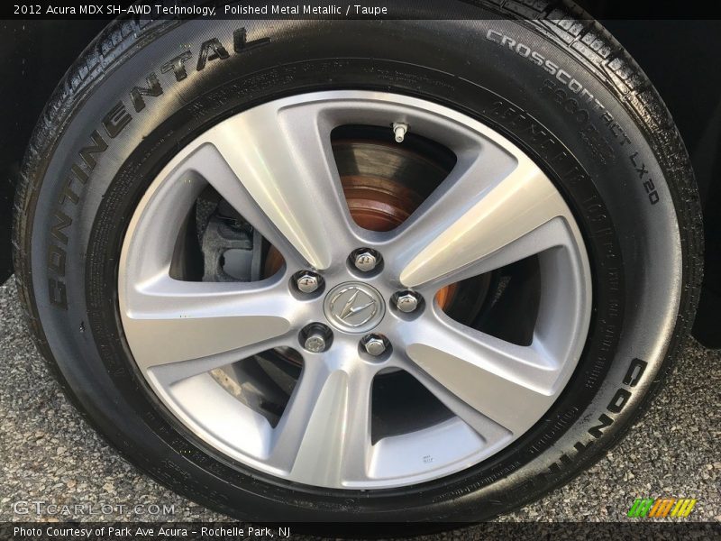 Polished Metal Metallic / Taupe 2012 Acura MDX SH-AWD Technology