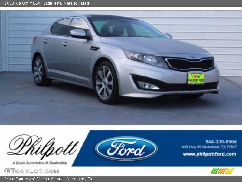 Satin Metal Metallic / Black 2013 Kia Optima SX